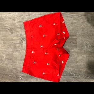 beautiful red shorts